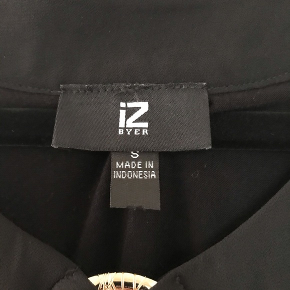 IZ Byer Asymmetrical Tank Top (Black) - Picture 3 of 5